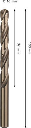 Bosch PRO HSS-Co -kierukkaporanterä, halkaisija 10 mm.