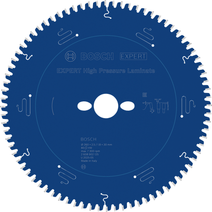 Bosch EXPERT korkeapainelaminaattipyörösahanterä 260 mm.