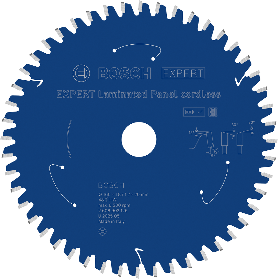 Bosch EXPERT Laminated Panel -akkupyörösahanterä, 48 hammasta.