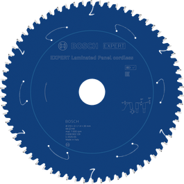 Bosch EXPERT laminoitujen paneelien akkupyörösahanterä 210 mm.
