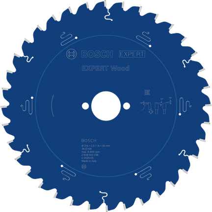 Bosch EXPERT -puupyörösahanterä 216 mm T36.