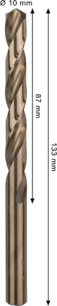 Bosch PRO HSS-Co 10 mm ruostumattomasta teräksestä valmistettu poranterä.