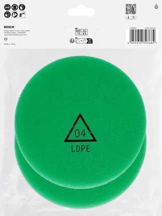 Bosch kiillotussieni 125 mm 2 kpl.