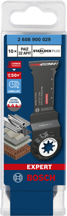 Bosch EXPERT MultiMax PAIZ 32 APIT kovametallista valmistettu monitoimityökalun terä.