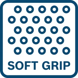 Pehmustettu kahva (Softgrip)