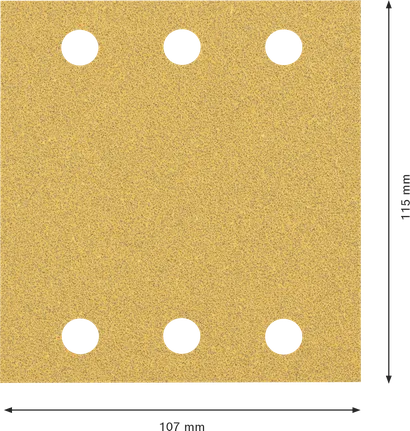 Bosch EXPERT C470 hiomapaperiarkki 115x107 mm, karkeus 60.