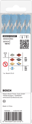 Bosch EXPERT HEX-9 monitoimiporanteräsarja.