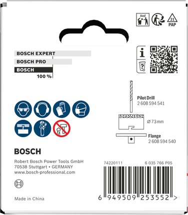 Bosch tiilen ja pehmeiden laattojen reikäsaha 73x60 mm.