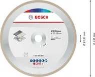Bosch keraaminen katkaisulaikka 230 mm laatoille.