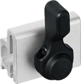 Musta puristin metalliprofiilissa.