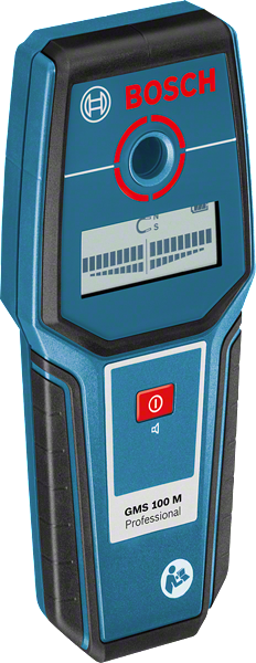 Détecteur Bosch GMS 100 M, profondeur de détection max. 100 mm.