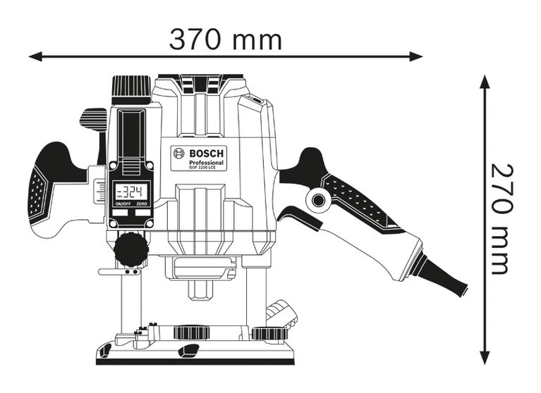 Dimensions du routeur.