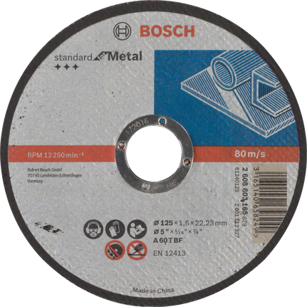 Bosch Accessories 2608603398 Disque à tronçonner à moyeu plat expert for  metal AS 46 T BF 150 mm 1,6 mm : : Commerce, Industrie et Science