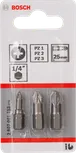 Jeu d'embouts de tournevis Bosch Pozidriv PZ1 PZ2 PZ3 25 mm.