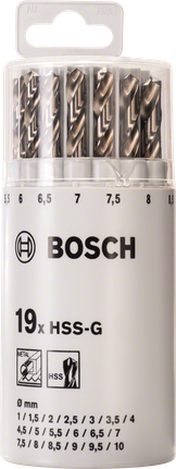 Assortiment de forets à métaux HSS-G, Mini X-Line, 7 pièces - Bosch  Professional
