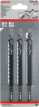 Lame de scie sauteuse Bosch T 344 D pour une coupe rapide du bois.