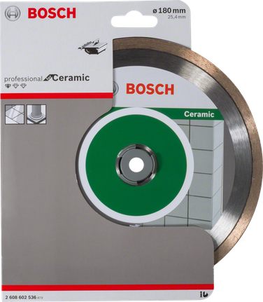 Disque de coupe céramique Bosch pour carrelage, 180 mm.