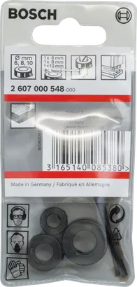 Jeu de butées de profondeur Bosch 6/8/10 mm.