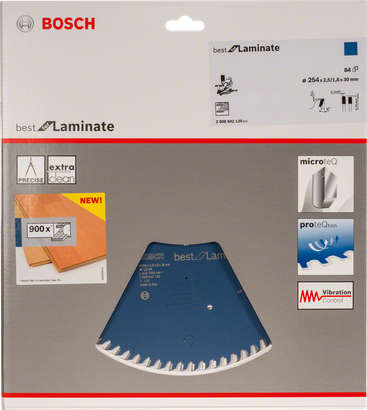 Lame de scie Bosch idéale pour le stratifié 254 × 30 mm.