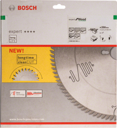 Lame de scie circulaire Bosch Expert pour bois 250 mm.