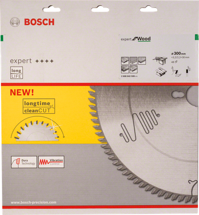 Lame de scie circulaire Bosch Expert pour bois 300 mm.