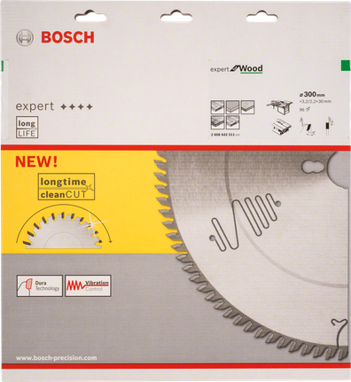 Lame de scie circulaire Bosch Expert pour bois 300 mm.