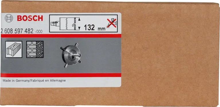 Perçage transversal Bosch 132 mm pour fraises à sec.