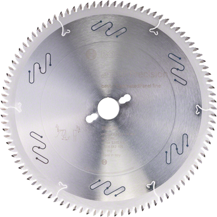 Lame de scie circulaire Bosch pour la découpe de panneaux stratifiés de haute précision.