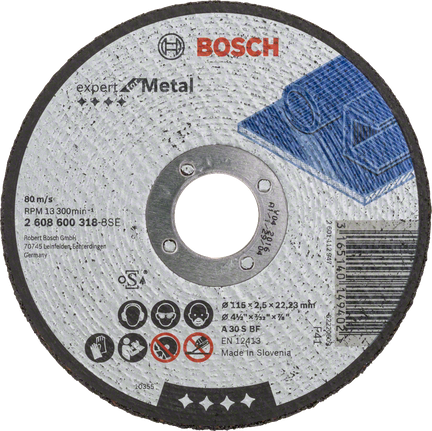 Disque à coupe multiple pour bois/métal/plastique Bosch Expert 5 (125mm) x  1 x 22,23mm, Disque pour meuleuse d'angle