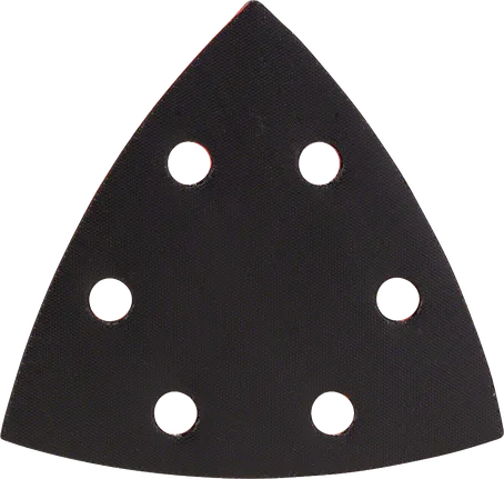 Plateau de ponçage Bosch pour outil multifonction avec trous d'extraction de poussière.