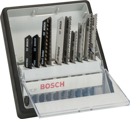 Kit de 10 lames de scie sauteuse Top Expert, Robust Line - Bosch  Professional