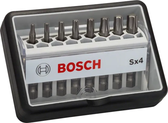Coffret d'embouts de tournevis Bosch Robust Line 8 pièces Extra Hard.