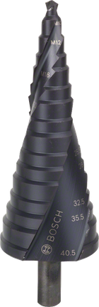Foret étagé Bosch HSS-AlTiN pour trous M10-M40.