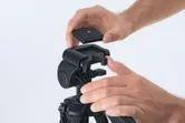 Trépied de chantier Bosch BT 150 avec tête réglable.