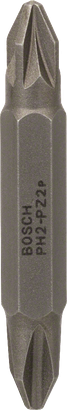 Embout double Bosch 45 mm pour vissage.