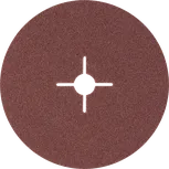 Disque de ponçage en fibre Bosch R444 pour métal, grain 60.