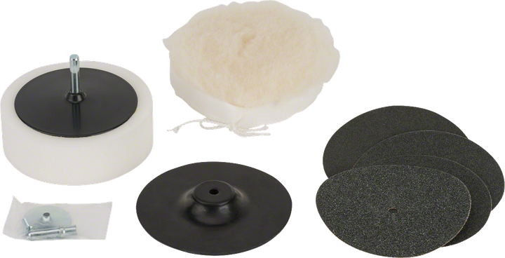 Coffret de polissage Bosch S24 8 pièces pour perceuse de 125 mm.