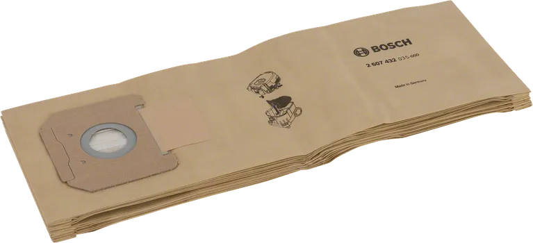 Sac filtrant en papier Bosch pour l'extraction de la poussière.