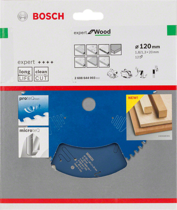 Lame de scie circulaire Bosch Expert pour bois 120 mm.
