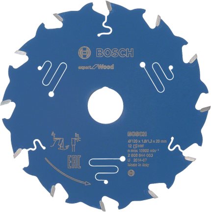 Lame de scie circulaire Bosch Expert pour bois 120 mm.