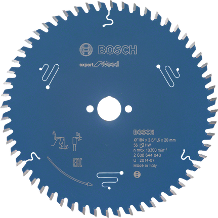 Lame de scie circulaire Bosch Expert pour bois 184 mm.