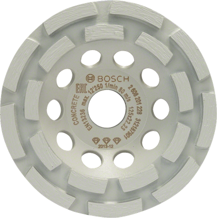 Tête de meulage diamantée Bosch , idéale pour le béton.