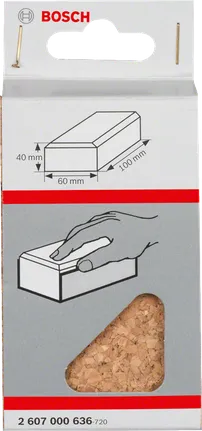 Bloc de ponçage manuel Bosch 100 × 60 × 40 mm.