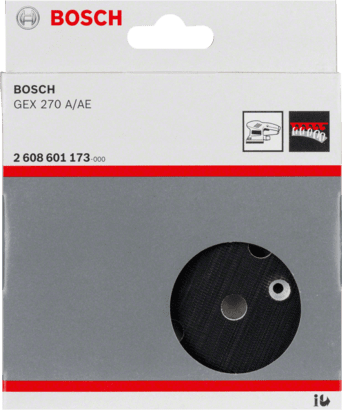 Plateau de ponçage Velcro 125 mm pour Bosch PEX 300 AE,400 AE,4000 AE,  AdvancedOrbit 18 ; 2609004175