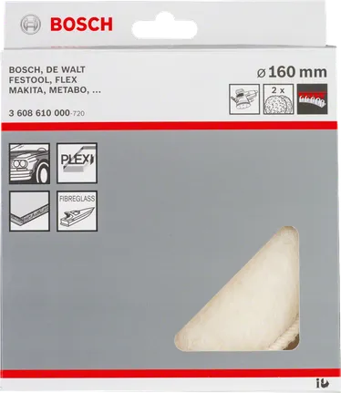 Capot Bosch en laine d'agneau 160 mm.