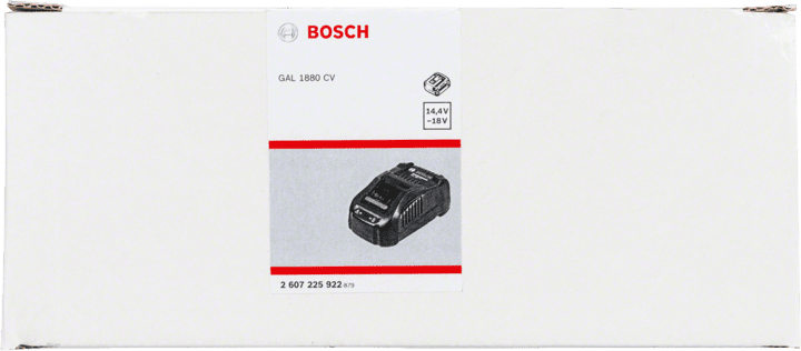Bosch Home and Garden Chargeur Rapide sans Batterie, système 18 V, Compatible avec Les Batteries 14,4 V et 18 V, dans Un Emballage en Carton Noir AL 1880 CV 