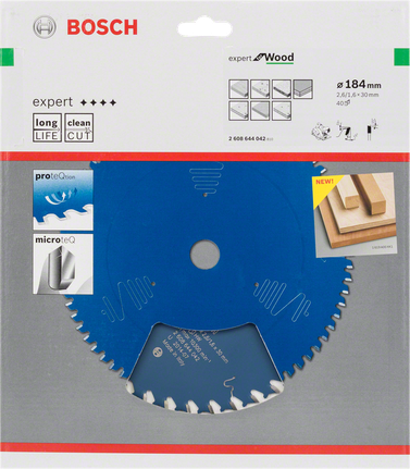 Lame de scie circulaire Bosch Expert pour bois 184 mm.