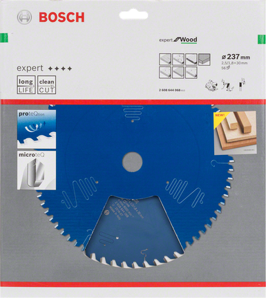 Lame de scie circulaire Bosch Expert pour bois 237 mm.