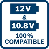 Compatible 12V 10,8V.