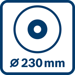 Diamètre du disque 230 mm 